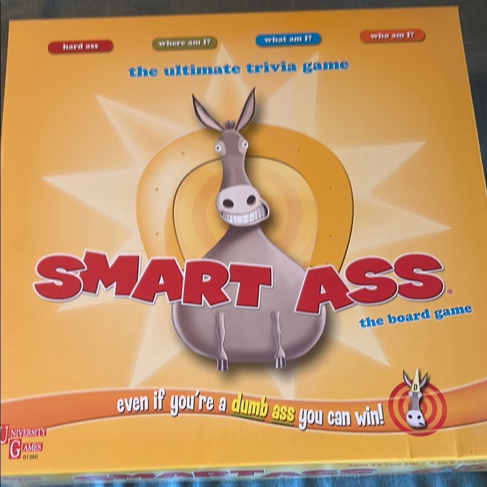 Smart Ass Trivia Board Game, like new!